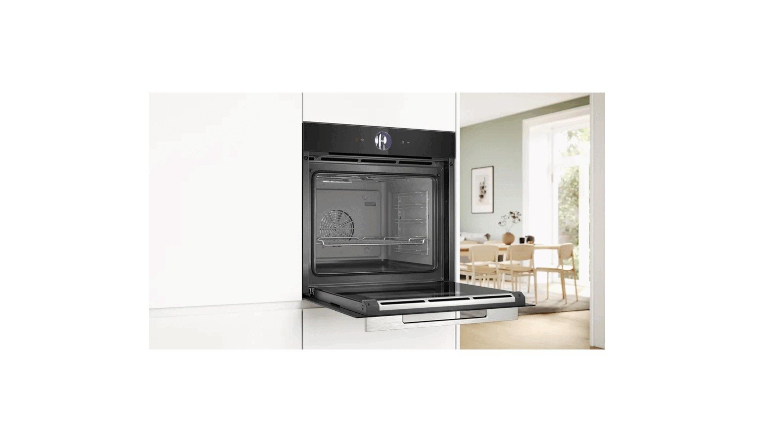 Bosch 60CM Series 8 Built-in Oven - Black (HBG7563B1) - Image 4